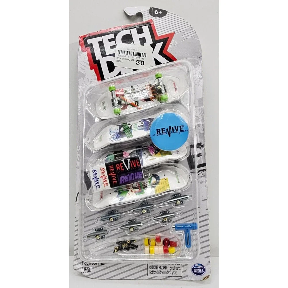 Tech Deck Revive Fingerboard 4-Pack With Customization Tools